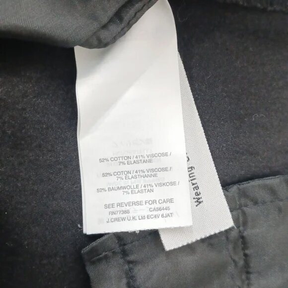 ✨3/$25✨ J. Crew Martie Cotton Blend Stretch Black Pants - 6 - Picture 6 of 8